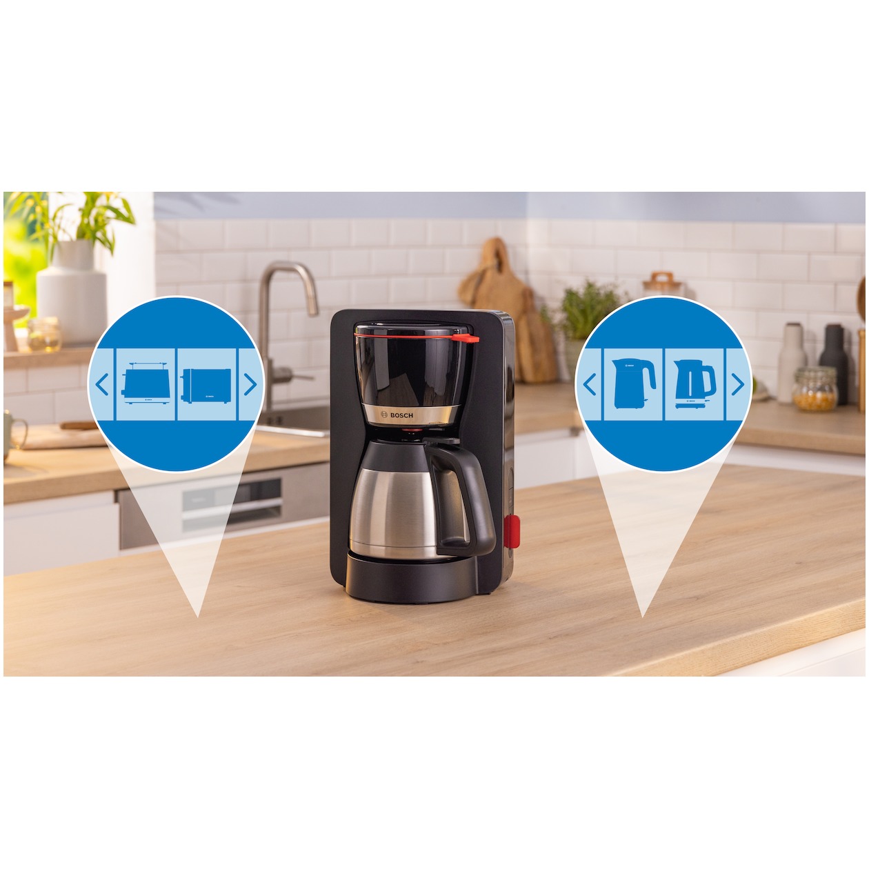 Bosch TKA6M273 Koffiefilter apparaat Zwart, foto 2