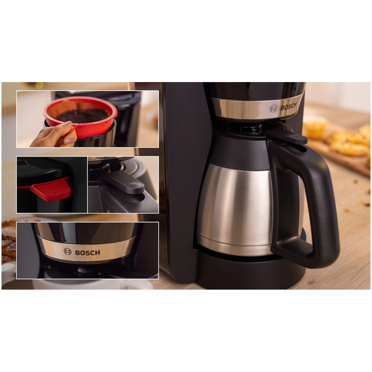 Bosch TKA6M273 Koffiefilter apparaat Zwart, foto 3