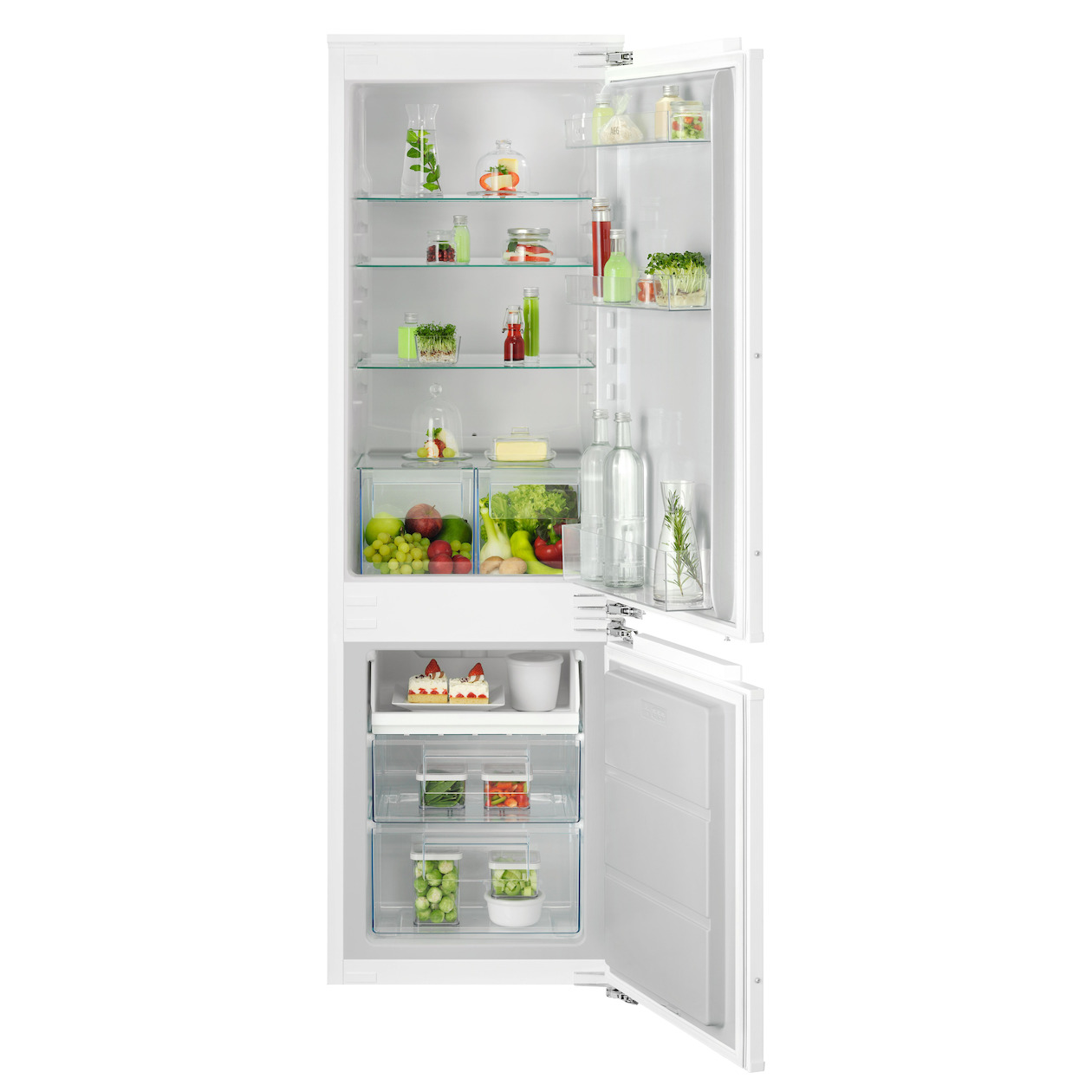 AEG TC6LS181DF Koel-vriescombinatie Wit