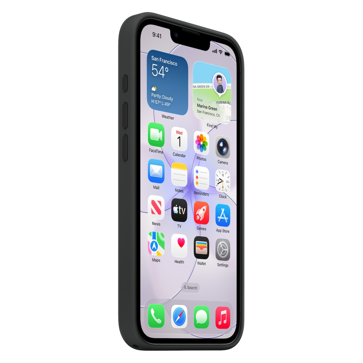 Apple iPhone 17e Silicone Case with MagSafe Telefoonhoesje Zwart, foto 2
