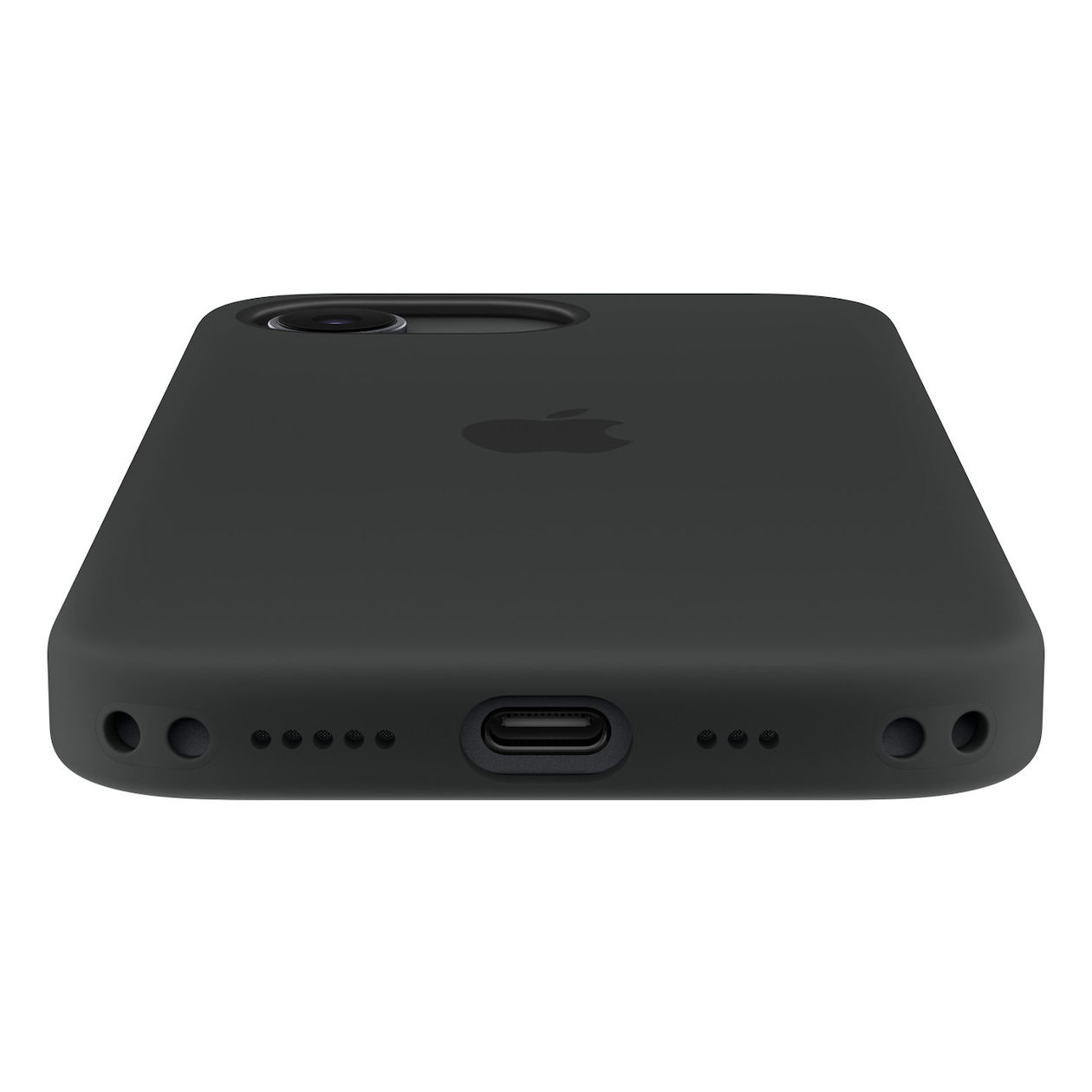 Apple iPhone 17e Silicone Case with MagSafe Telefoonhoesje Zwart, foto 3