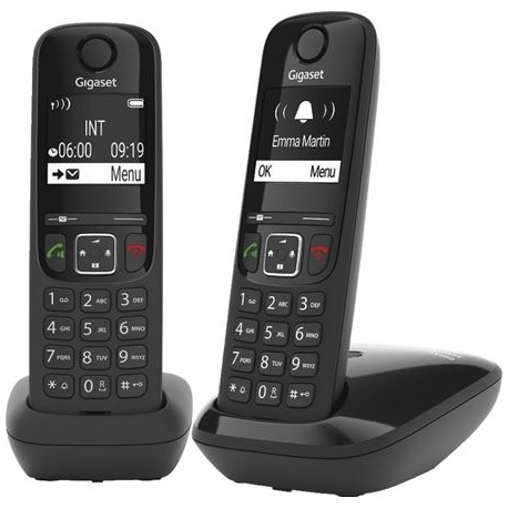 Gigaset AS690 DUO Huistelefoon Zwart afbeelding