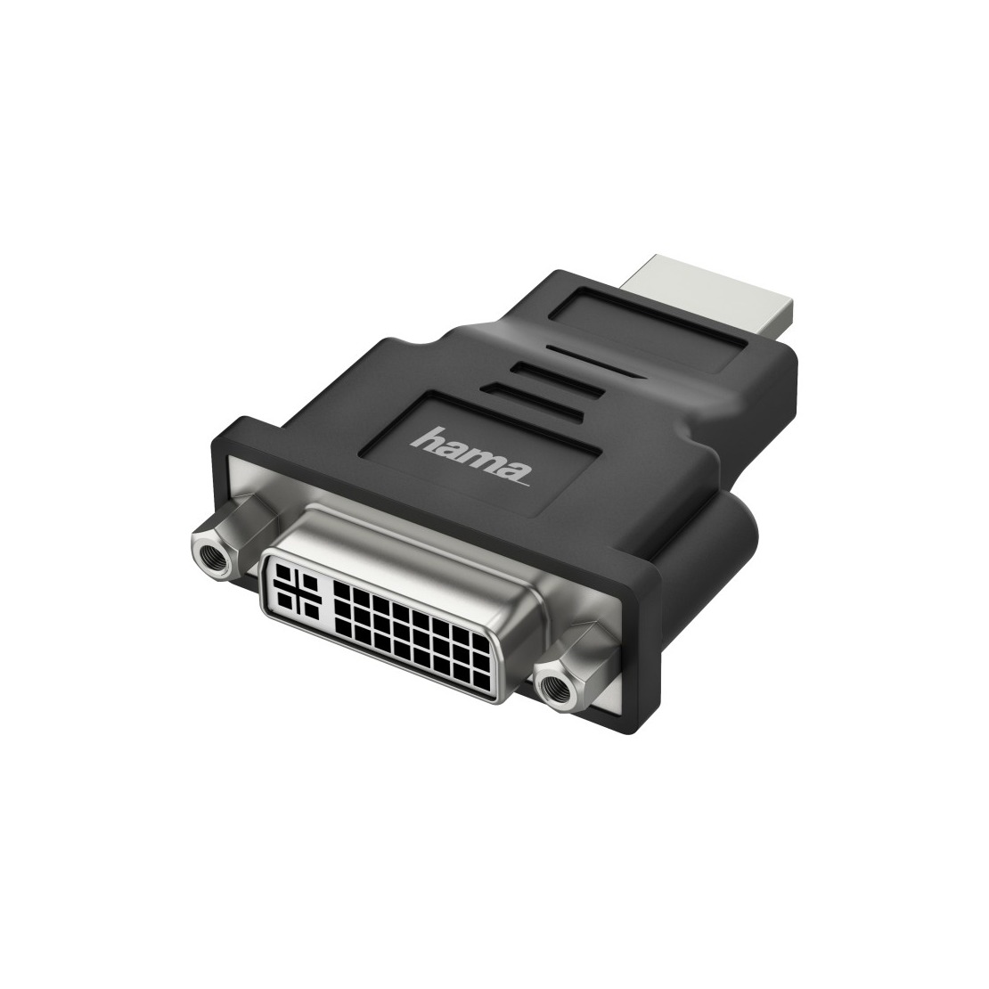 Hama Adapter HDMI naar DVI, Ultra-HD 4K Optische kabel Zwart afbeelding
