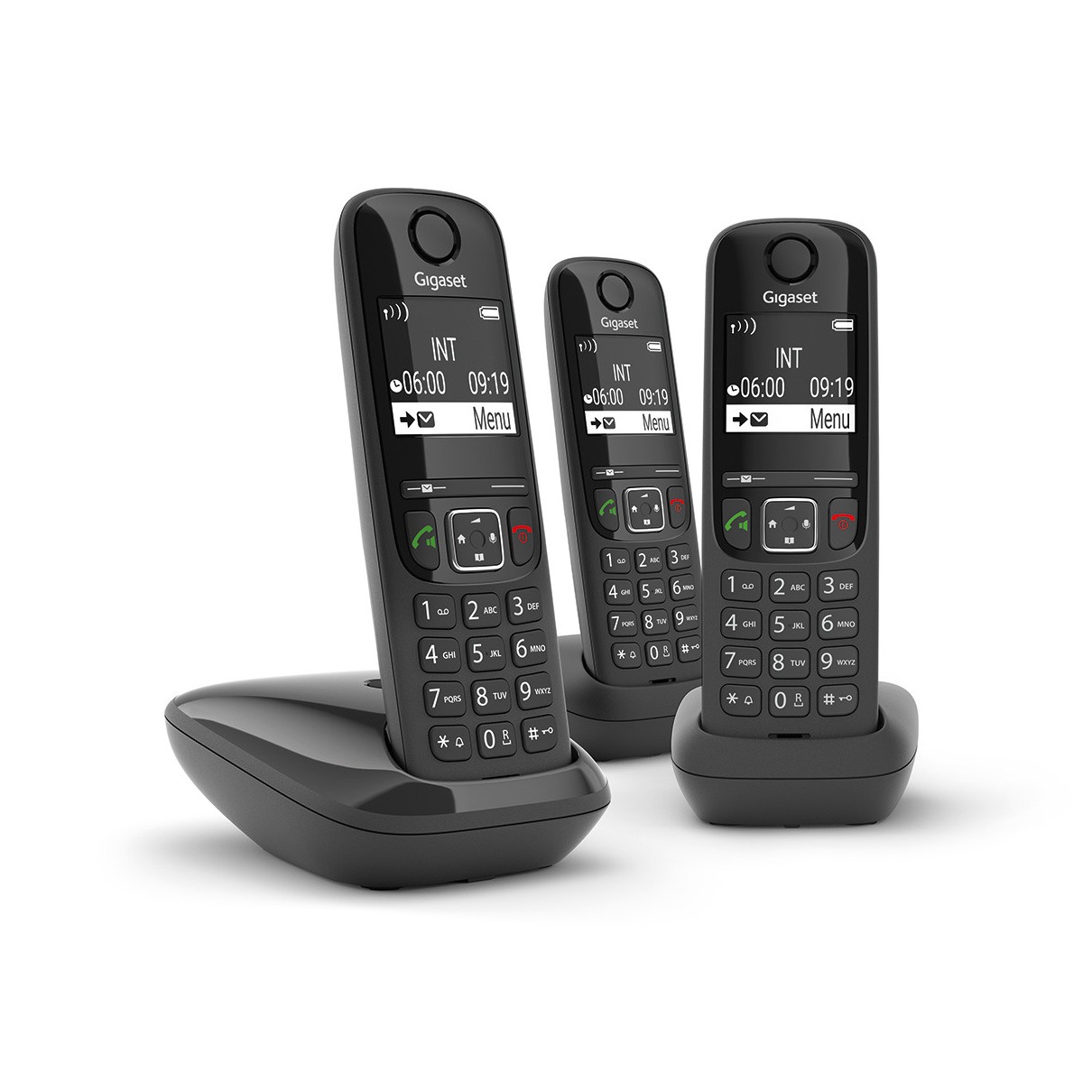 Gigaset AS690 TRIO Huistelefoon Zwart afbeelding