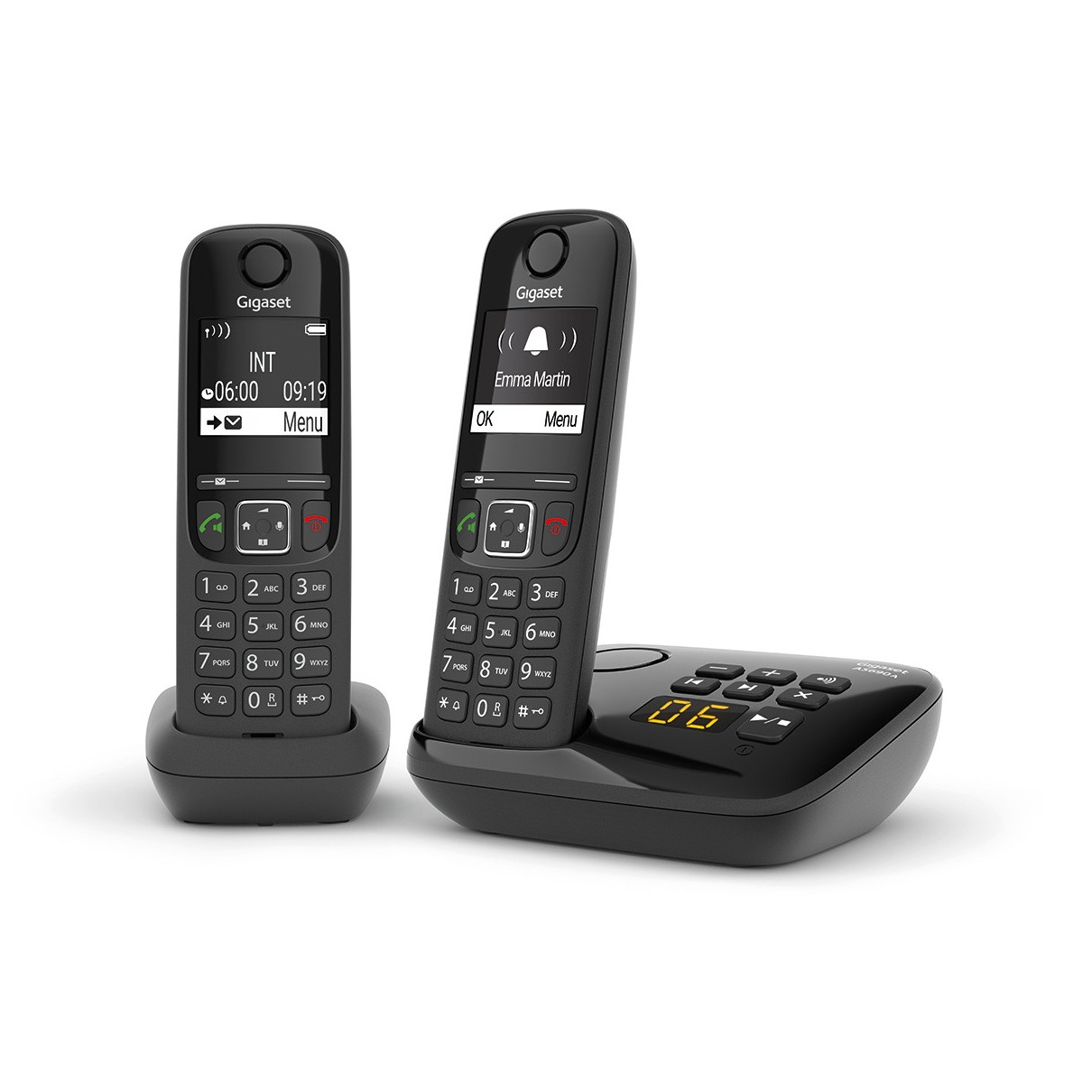 Gigaset AS690A DUO Huistelefoon Zwart afbeelding