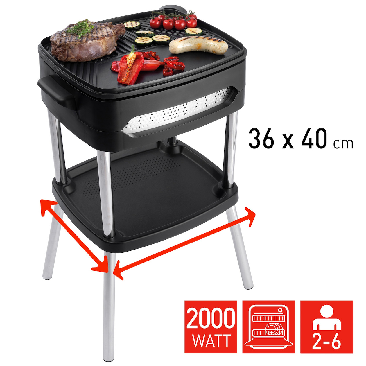 Fritel BBQ 3256 Barbecue Zwart
