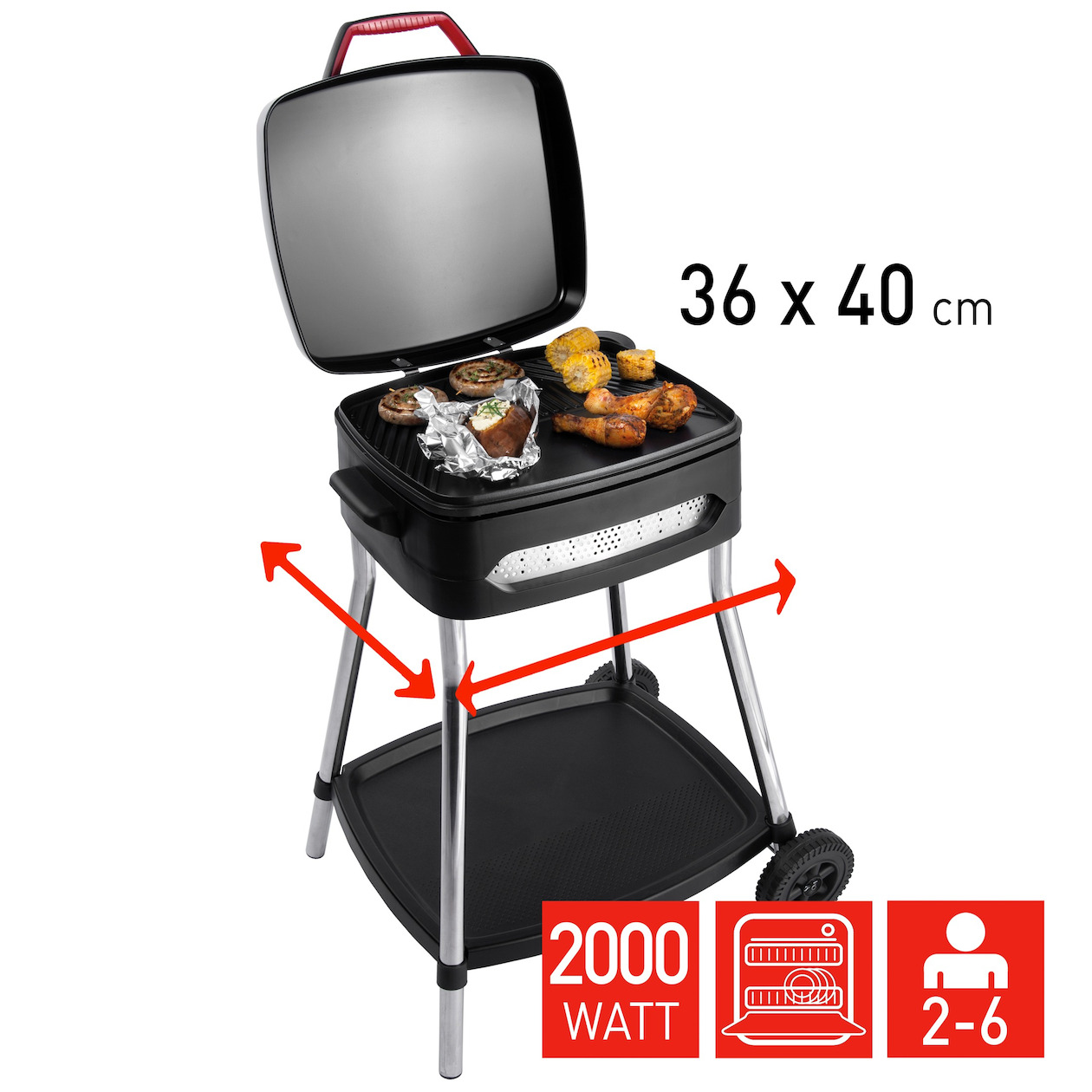 Fritel BBQ 3278 Barbecue Zwart