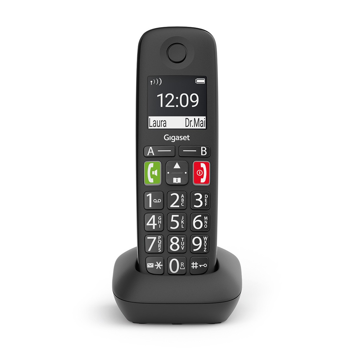 Gigaset E290HX (uitbreiding) Huistelefoon Zwart afbeelding
