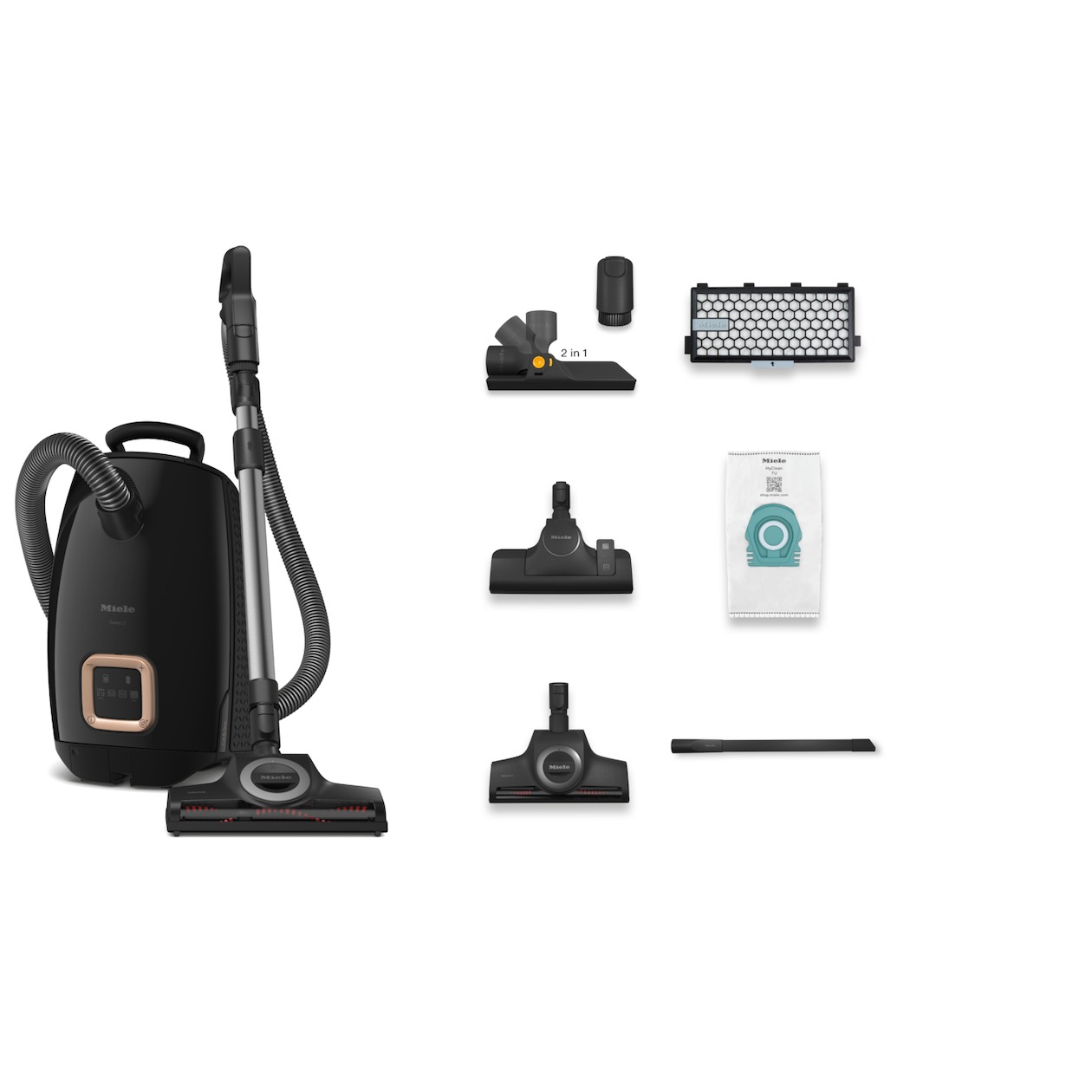 Miele Guard L1 Cat & Dog Flex Stofzuiger met zak Zwart, foto 3