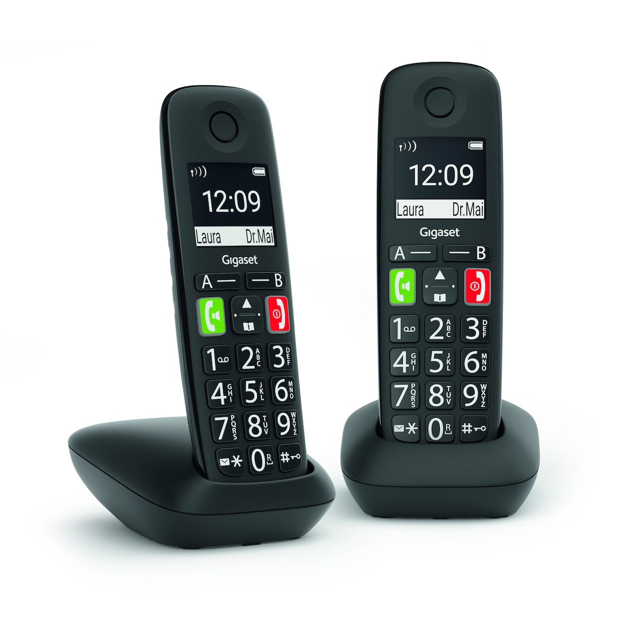 Gigaset E290 Duo Huistelefoon Zwart afbeelding