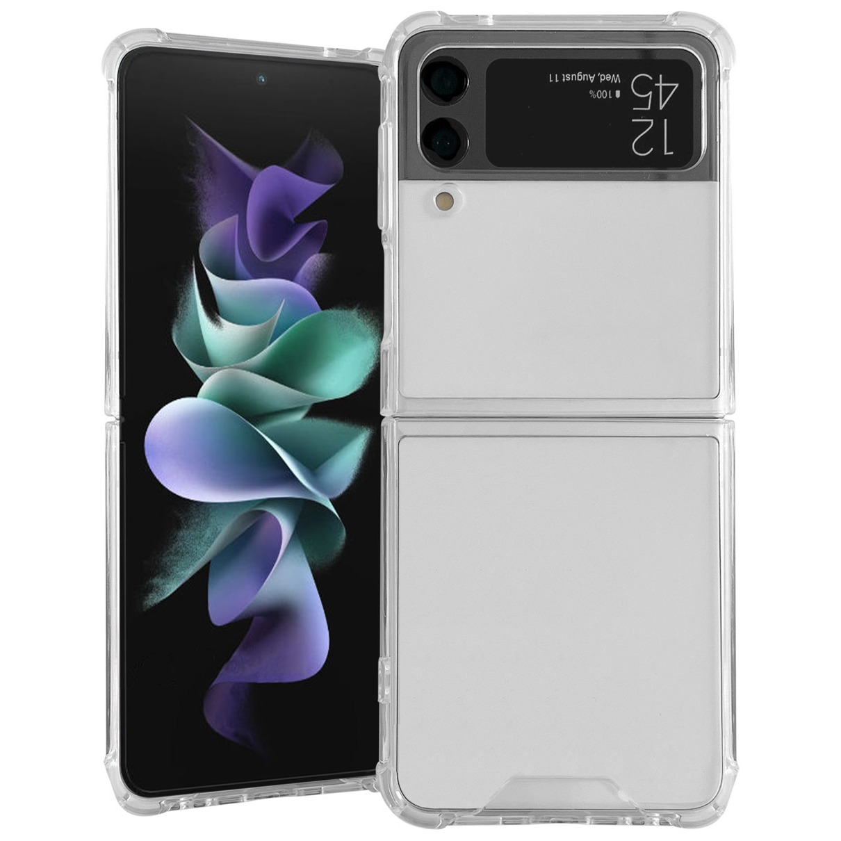 Accezz Clear Backcover Samsung Galaxy Z Flip 4 Telefoonhoesje Transparant afbeelding