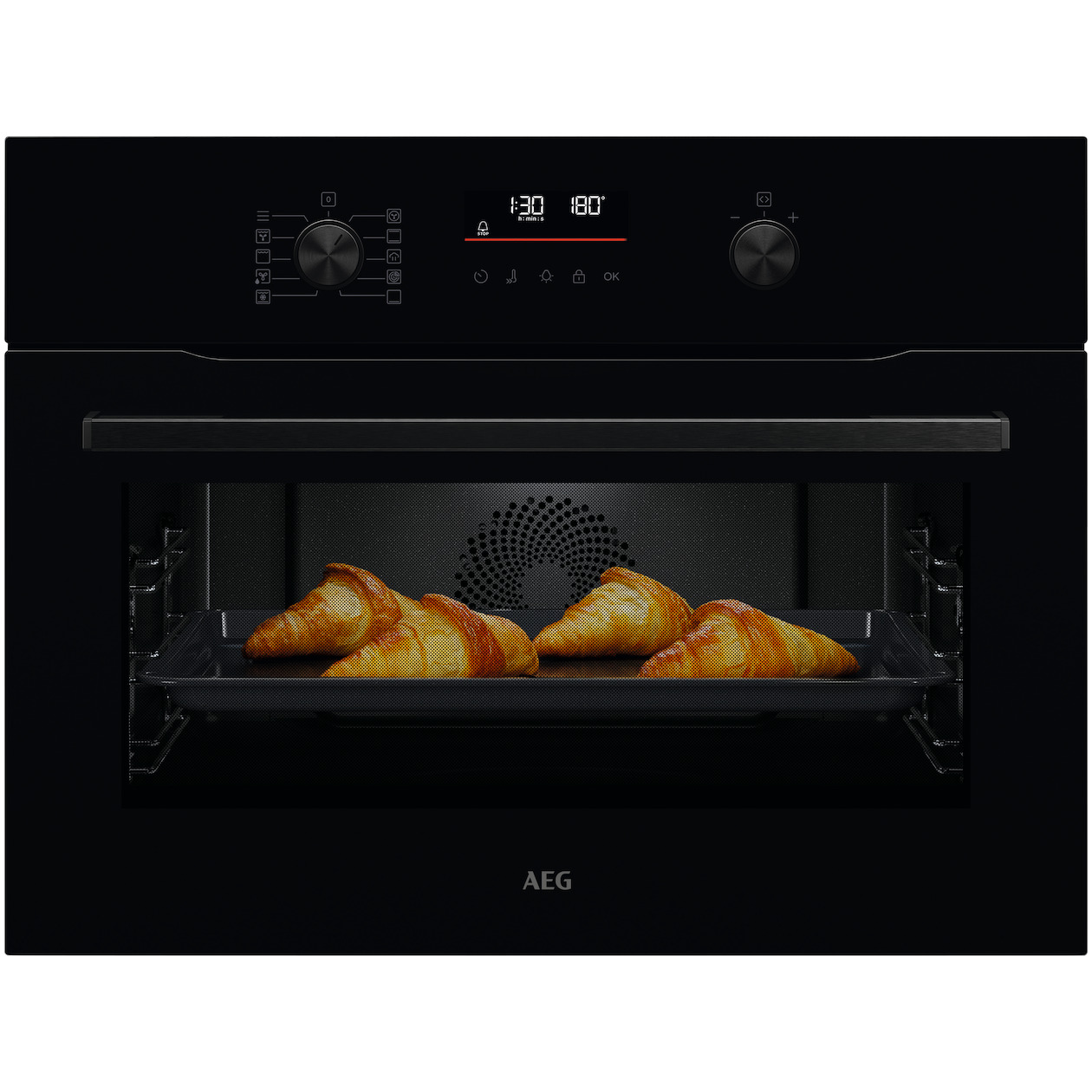 AEG OA5PK40K Solo stoomoven Zwart afbeelding