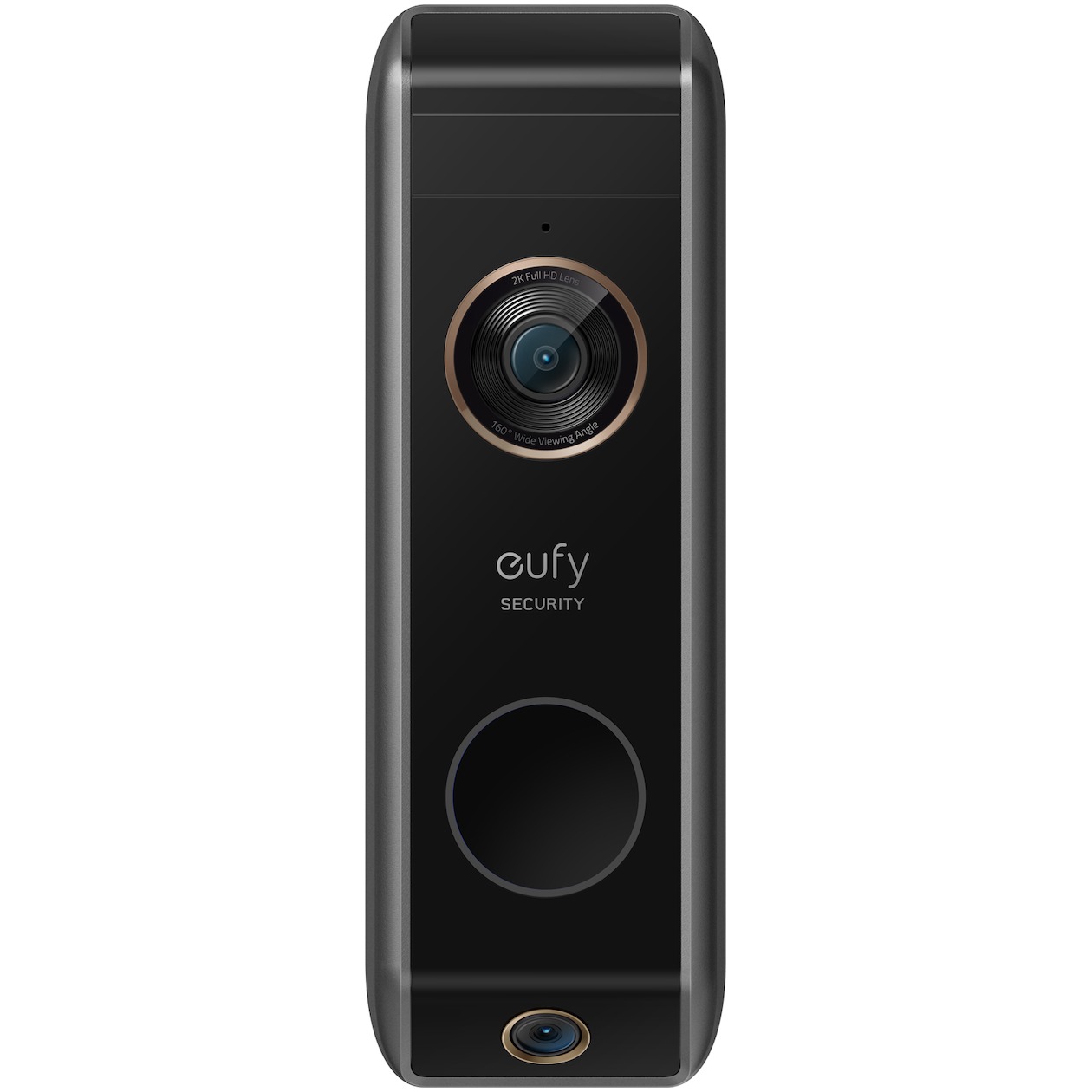Eufy Video Doorbell Dual (2K Battery-Powered) add on Doorbell Slimme deurbel Zwart afbeelding