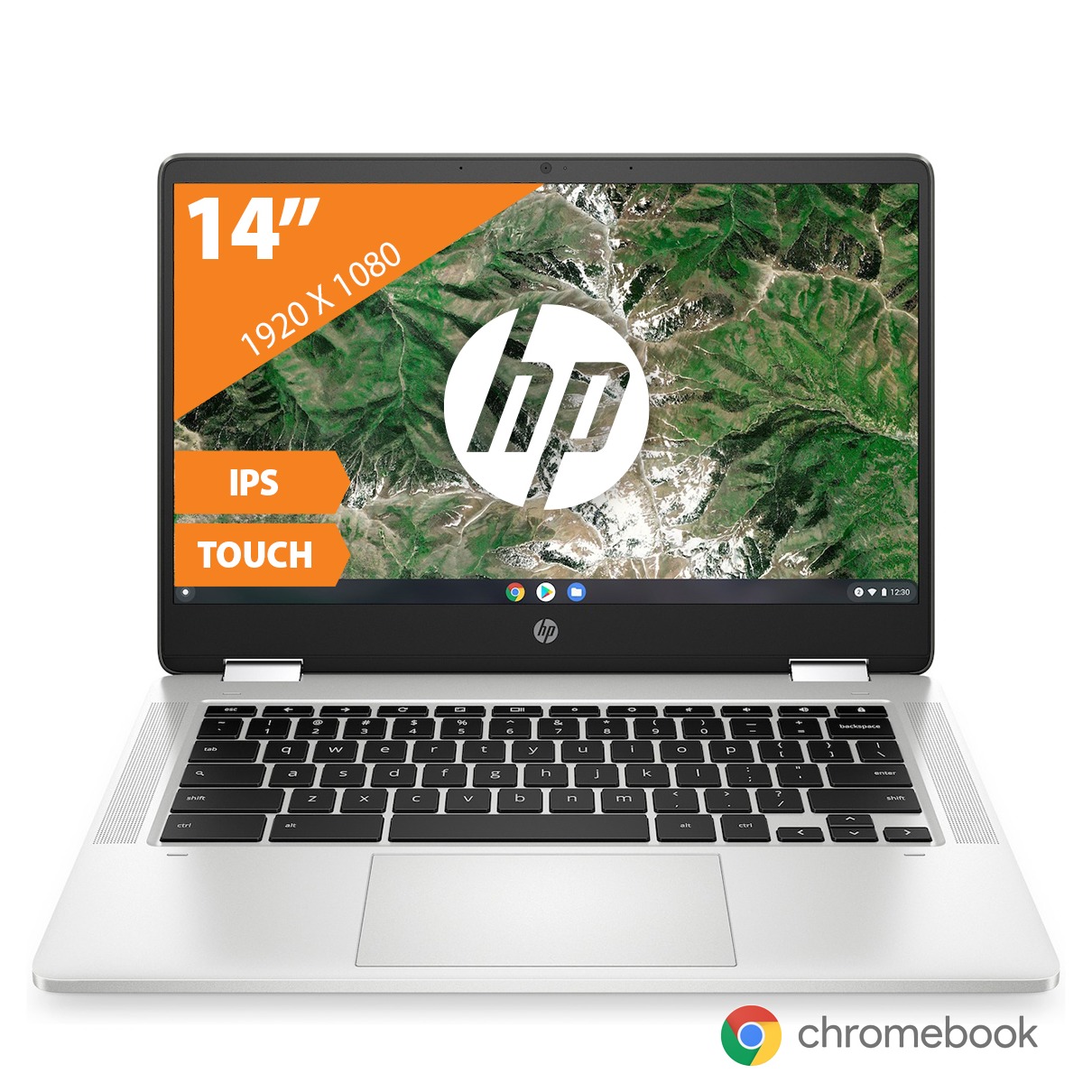 Expert HP Chromebook x360 14a-ca0200nd Zilver aanbieding