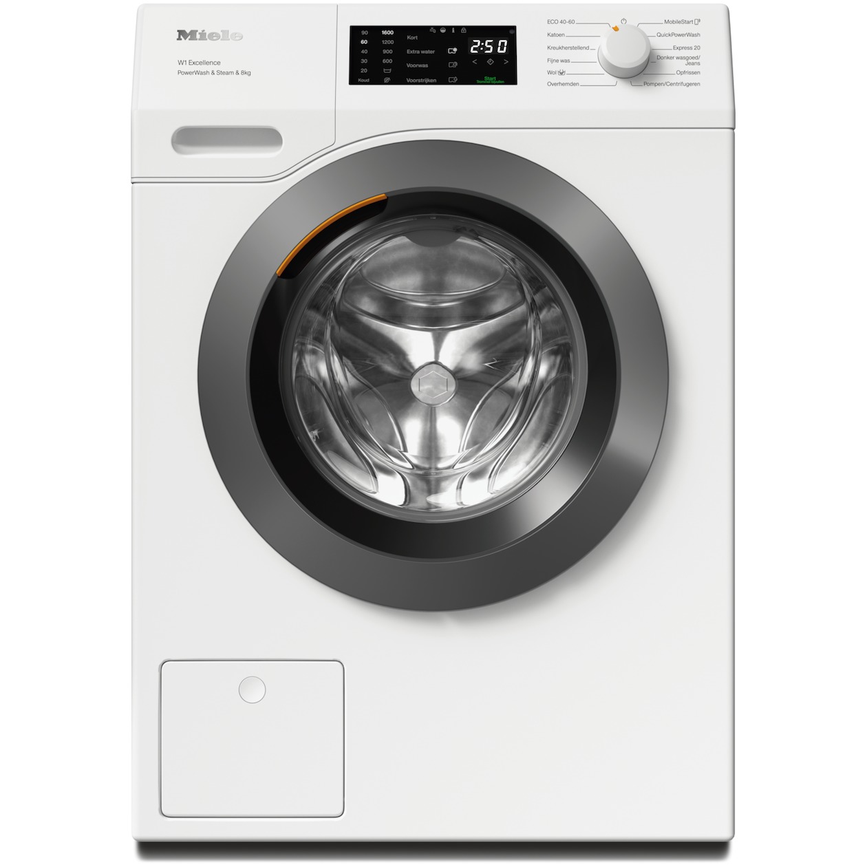 Miele WEC 395 WPS Excellence PowerWash & SteamCare Wasmachine Wit afbeelding