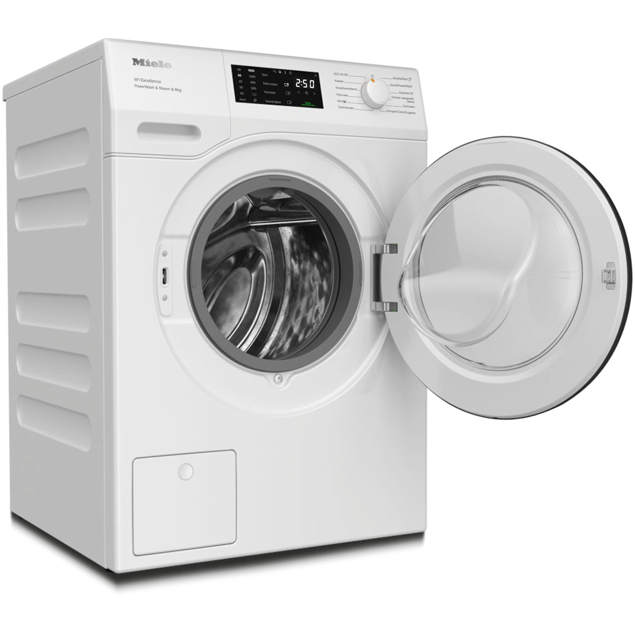 Miele WEC 395 WPS Excellence PowerWash & SteamCare Wasmachine Wit, foto 2