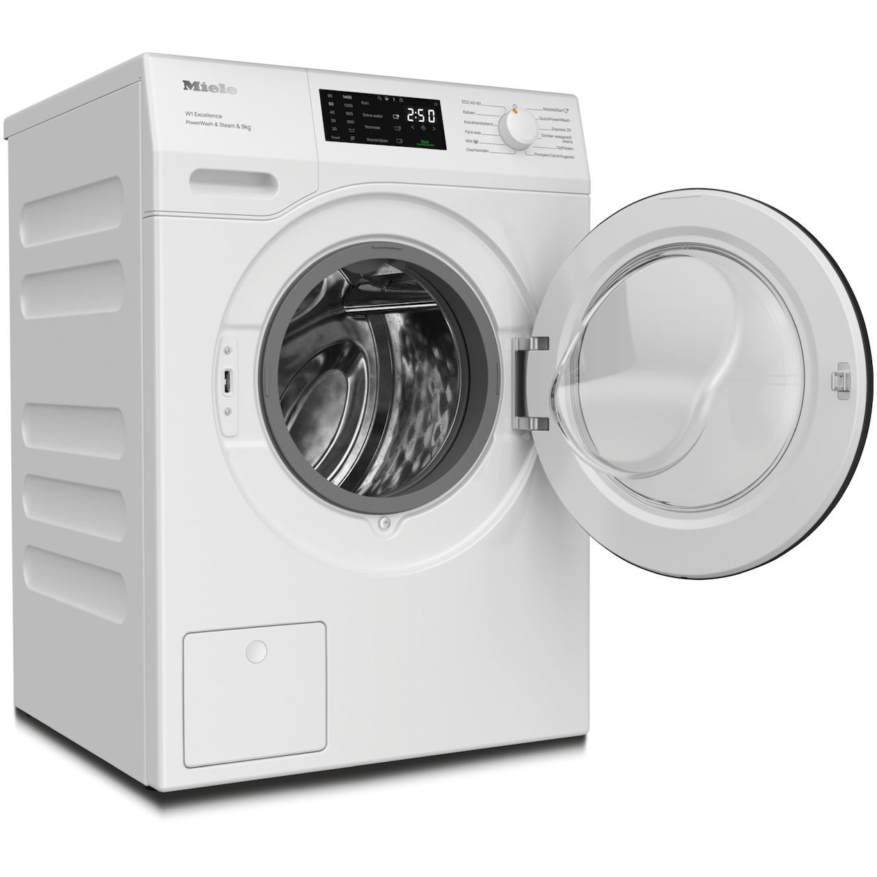 Miele WED 395 WPS Excellence PowerWash & SteamCare Wasmachine Wit, foto 2