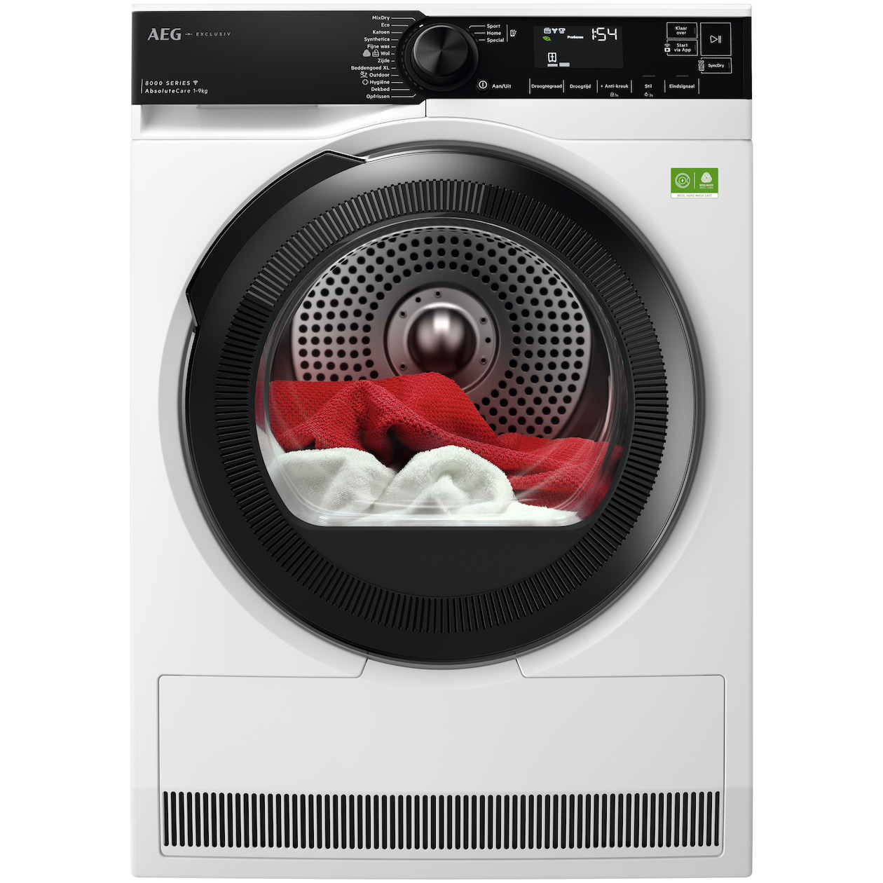 AEG TR86KASSEL Warmtepompdroger Wit afbeelding