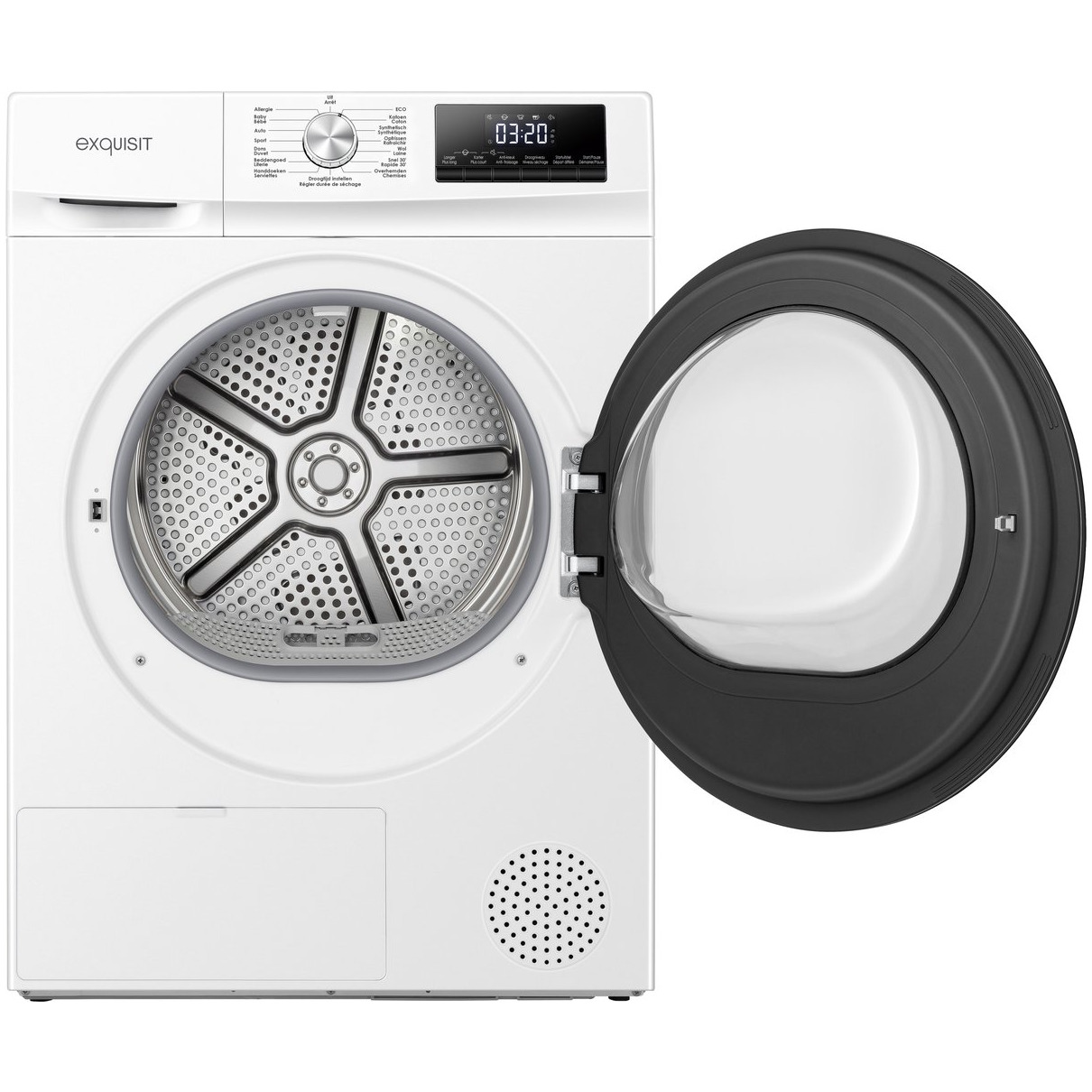 Exquisit TWP8080-010C Warmtepompdroger Wit, foto 2