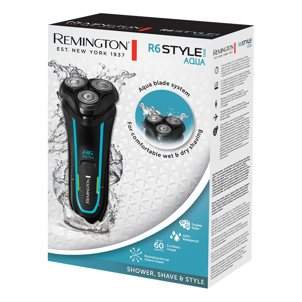 Remington R6 Style Series Aqua Scheerapparaat Zwart, foto 4