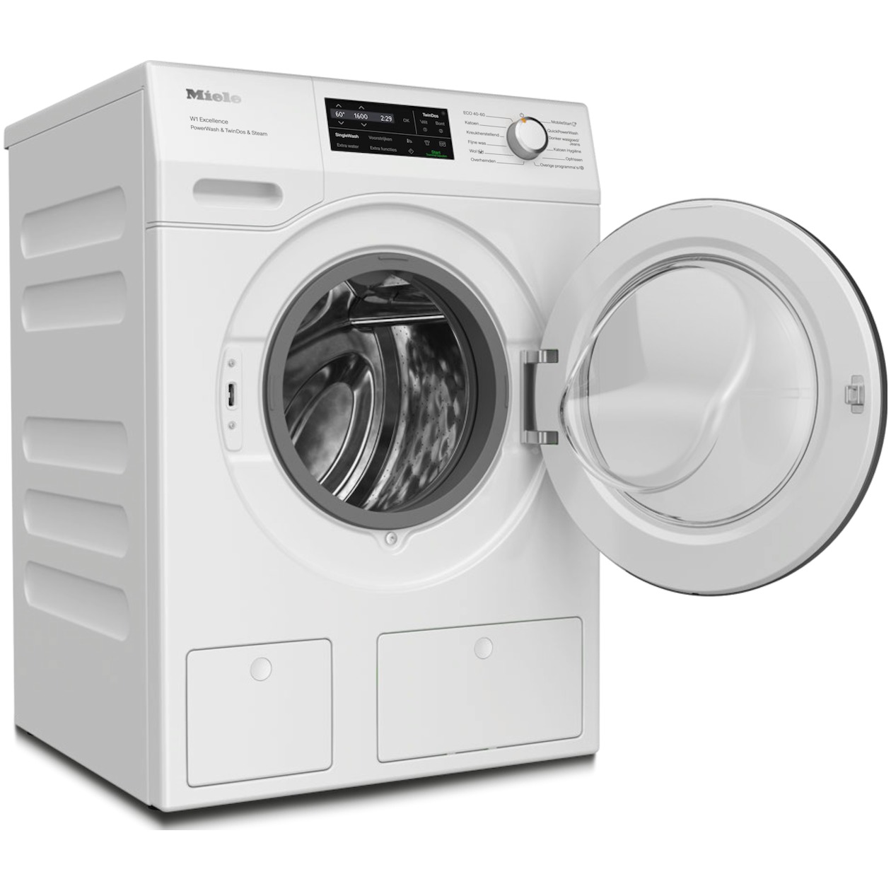 Miele WEJ 895 WPS Excellence PowerWash & TwinDos & SteamCare Wasmachine Wit, foto 2
