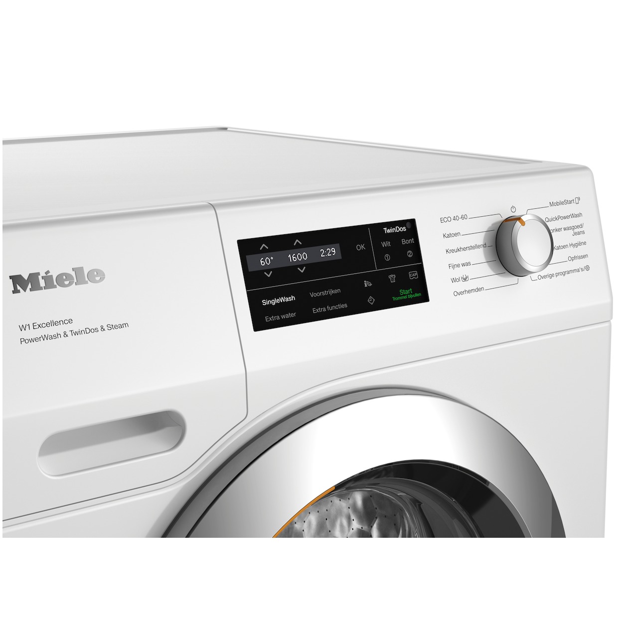 Miele WEJ 895 WPS Excellence PowerWash & TwinDos & SteamCare Wasmachine Wit, foto 3