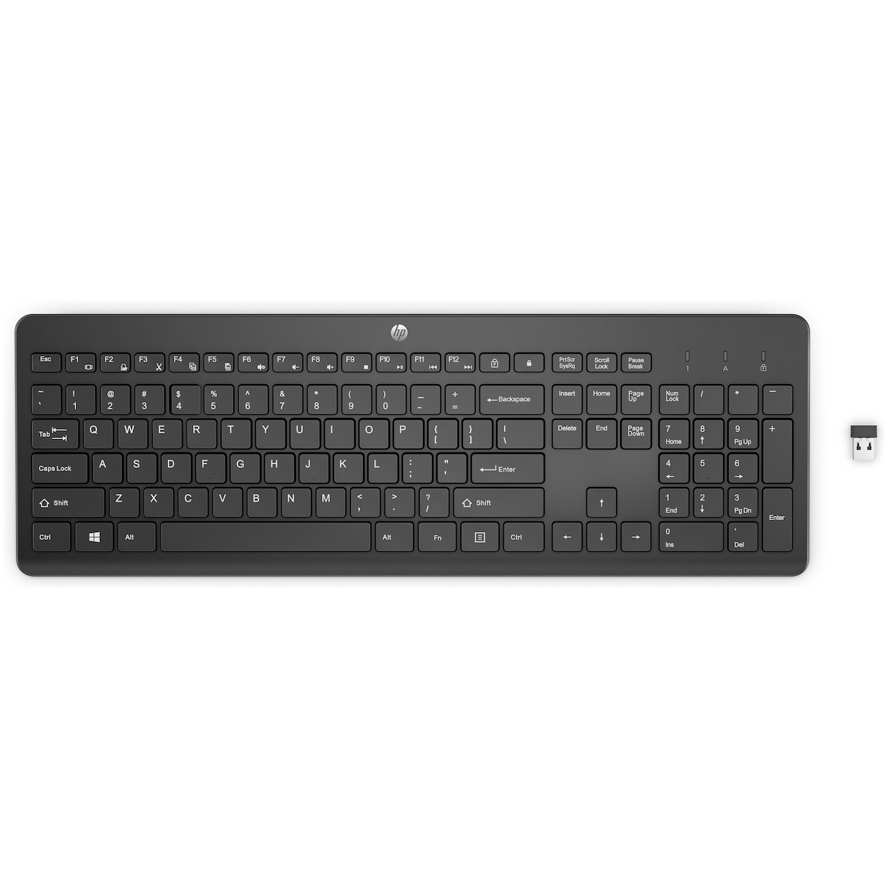 HP 230 Draadloos Toetsenbord Toetsenbord Zwart afbeelding