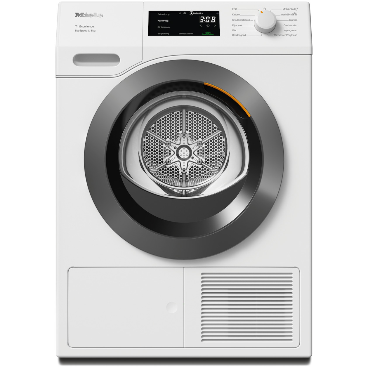 Miele TEC 655 WP Excellence EcoSpeed & Wash2Dry Warmtepompdroger Wit afbeelding