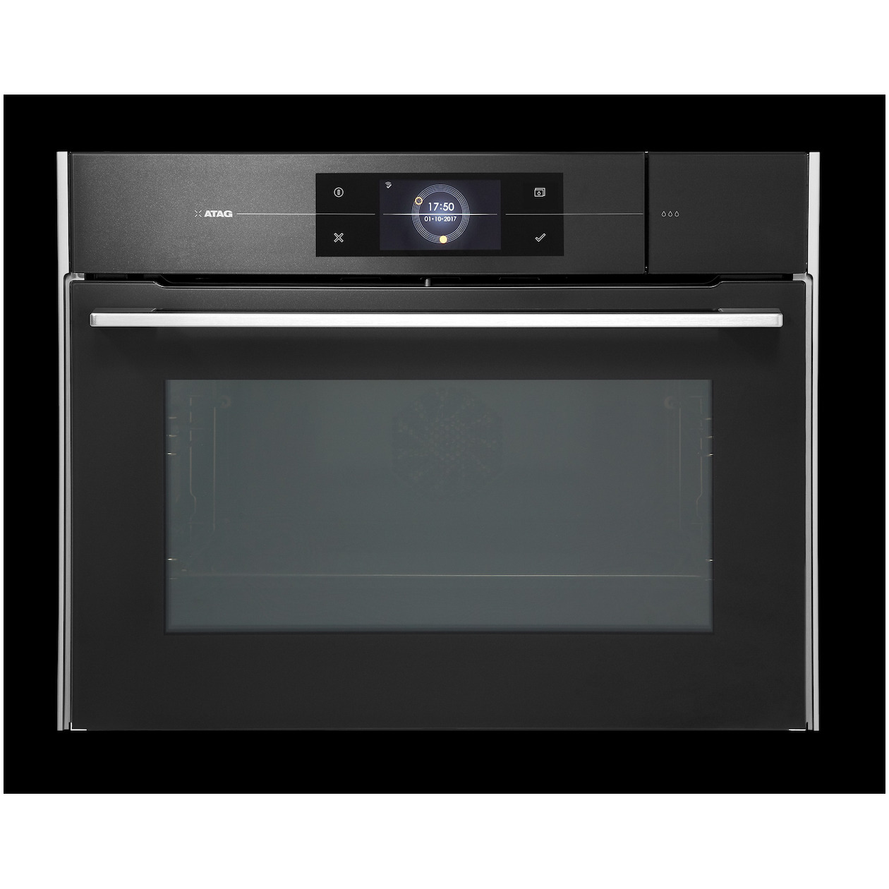 Atag CS4574M1C Inbouw combi stoomoven Zwart afbeelding