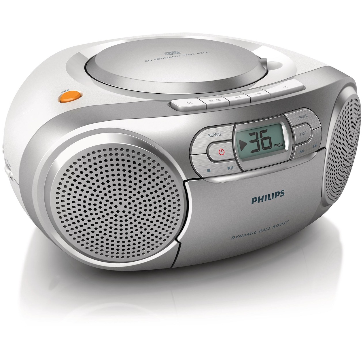 Philips AZ127 CD speler Zilver afbeelding