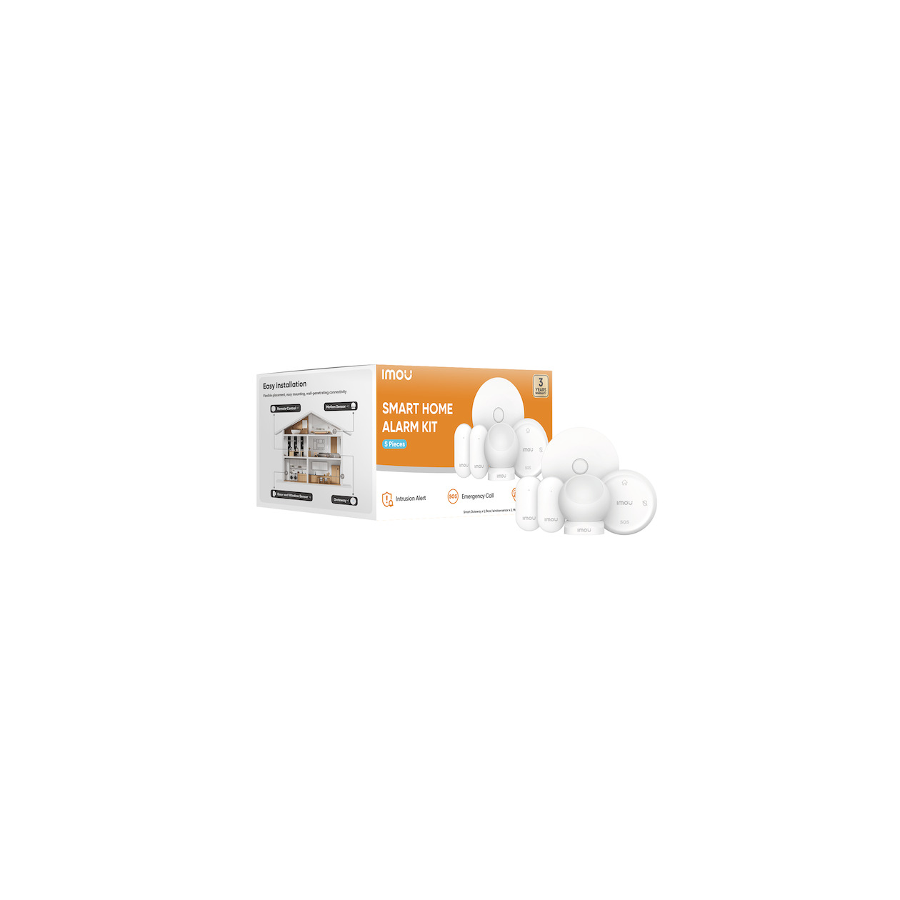 Imou Smart Alarm Security Kit - 5 pack Brandbeveiliging Wit