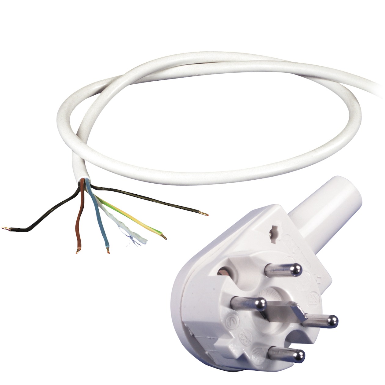 Scanpart oven aansluitkabel 5x2.50mm 2,5m + perilex Inbouw accessoire Wit afbeelding
