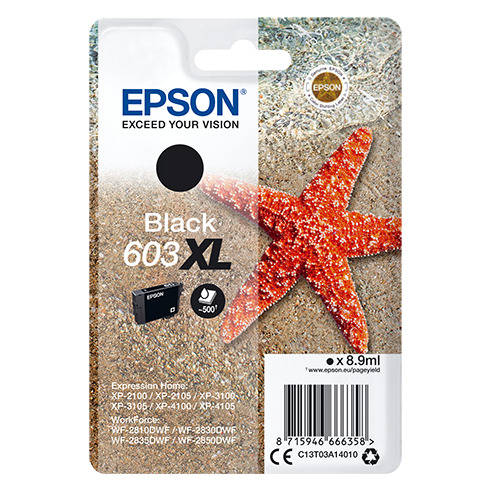 Epson 603XL Cartridge Inkt Zwart afbeelding