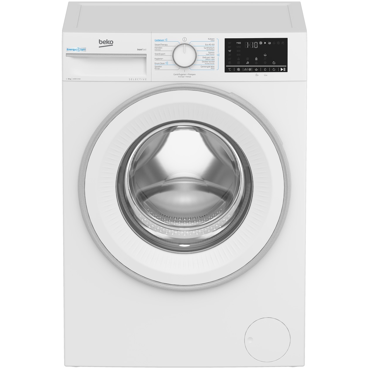 Beko B3WM4841W2 Selective Line EnergySpin Wasmachine Wit afbeelding