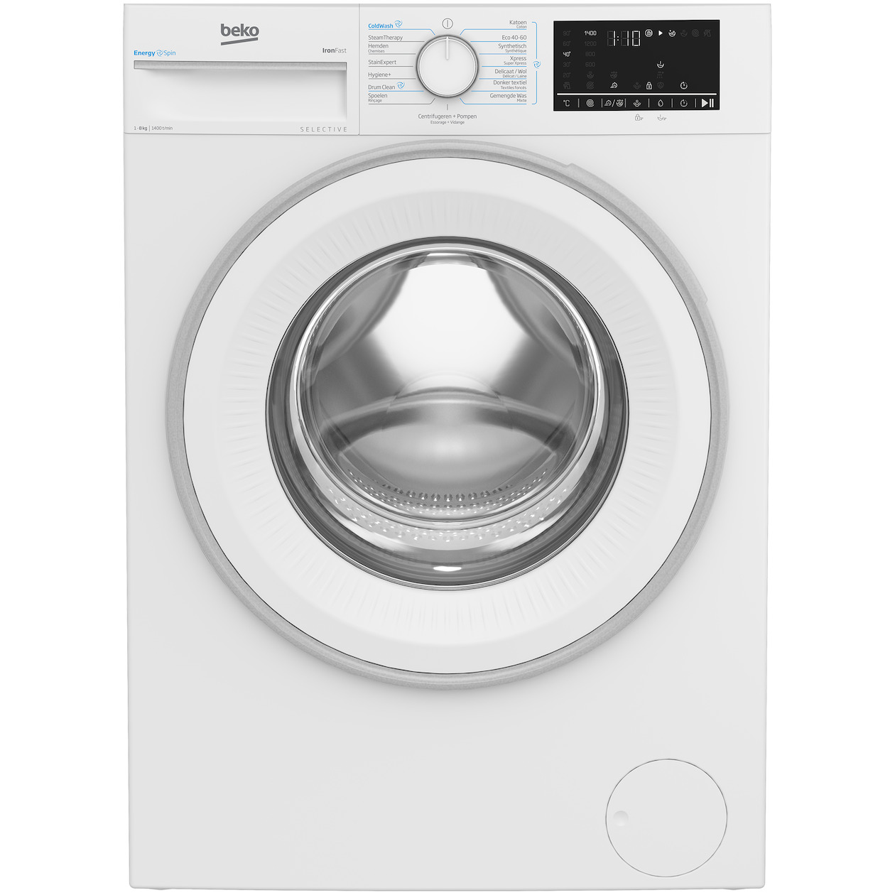 Beko B3WM4841W2 Selective Line EnergySpin Wasmachine Wit