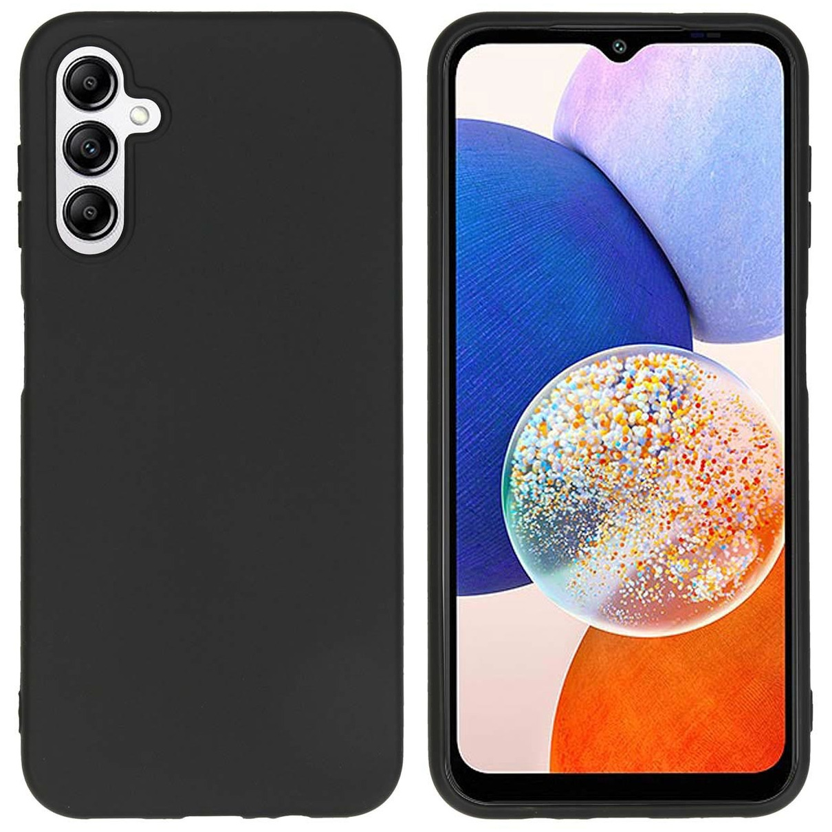 Accezz Color Backcover Samsung Galaxy A14 (5G)/4G) Telefoonhoesje Zwart