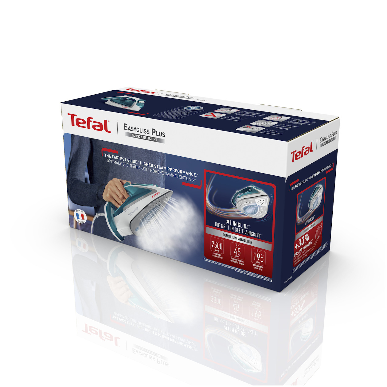 Tefal FV5718 Stoomstrijkijzer Blauw, foto 3