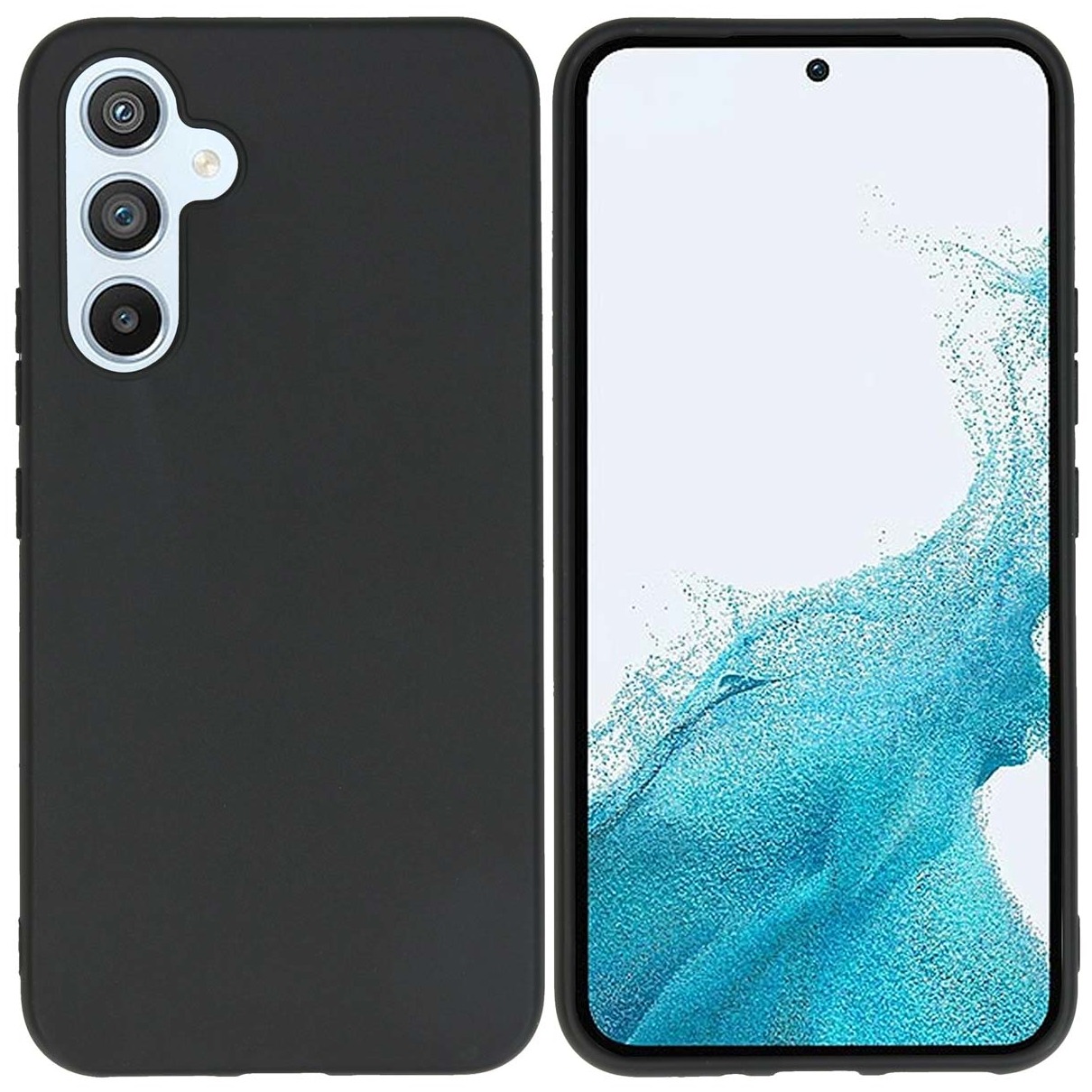 Accezz Color Backcover Samsung Galaxy A54 (5G) Telefoonhoesje Zwart afbeelding
