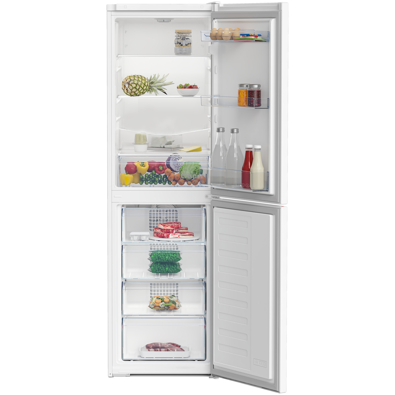 Beko RCHE300K40WN Koel-vriescombinatie Wit, foto 2