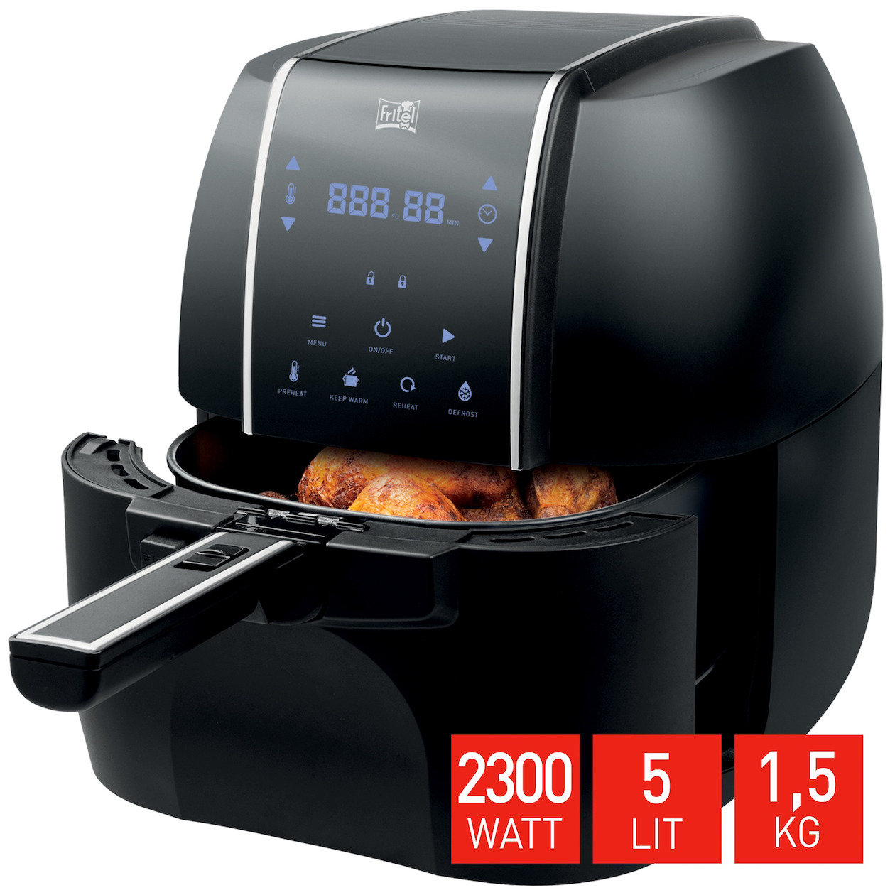 Fritel Snacktastic 6902 Airfryer XXL Airfryer Zwart