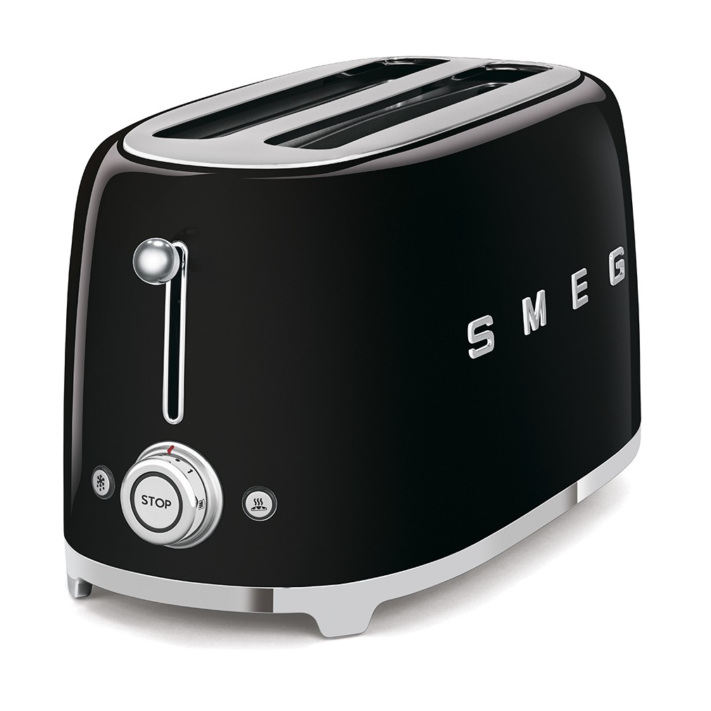 Smeg TSF02BLEU Broodrooster Zwart afbeelding