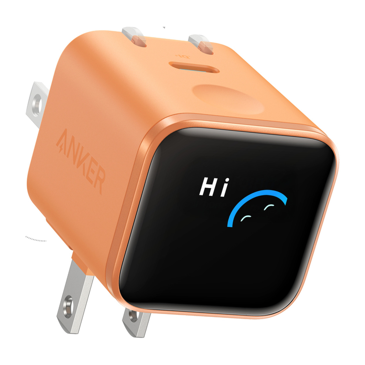 Anker Nano Charger (45W Smart Display 180 Foldable) Oplader Oranje