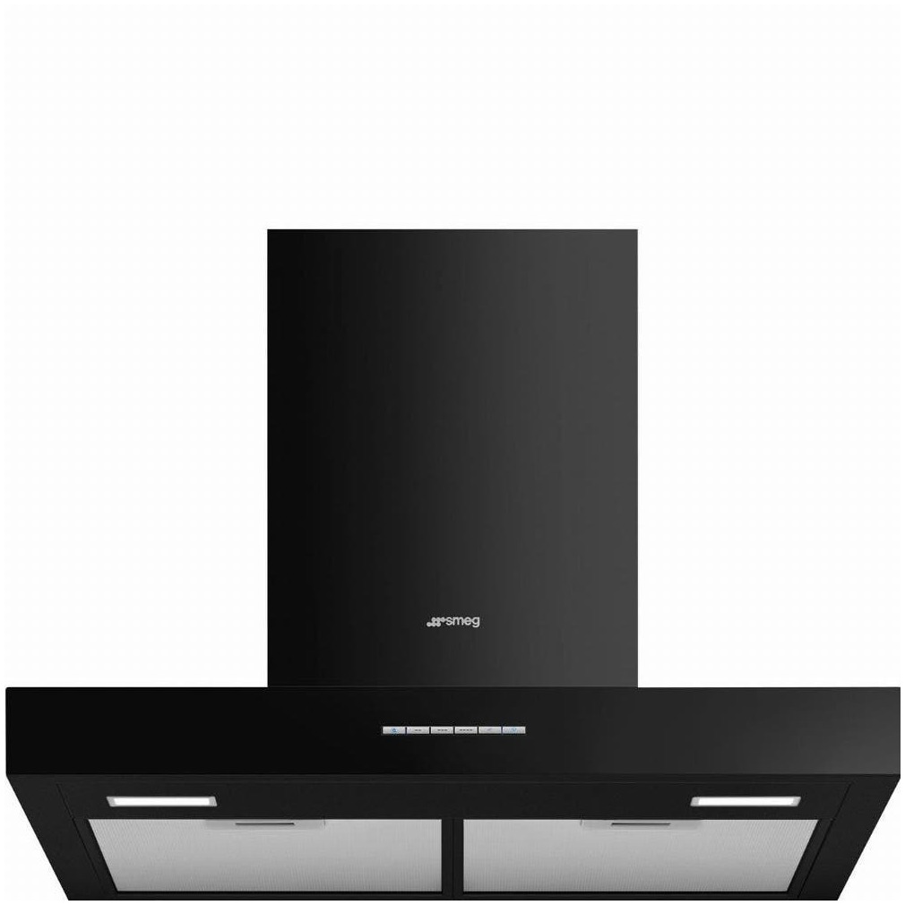 Smeg KBT600BL Schouwkap Zwart afbeelding