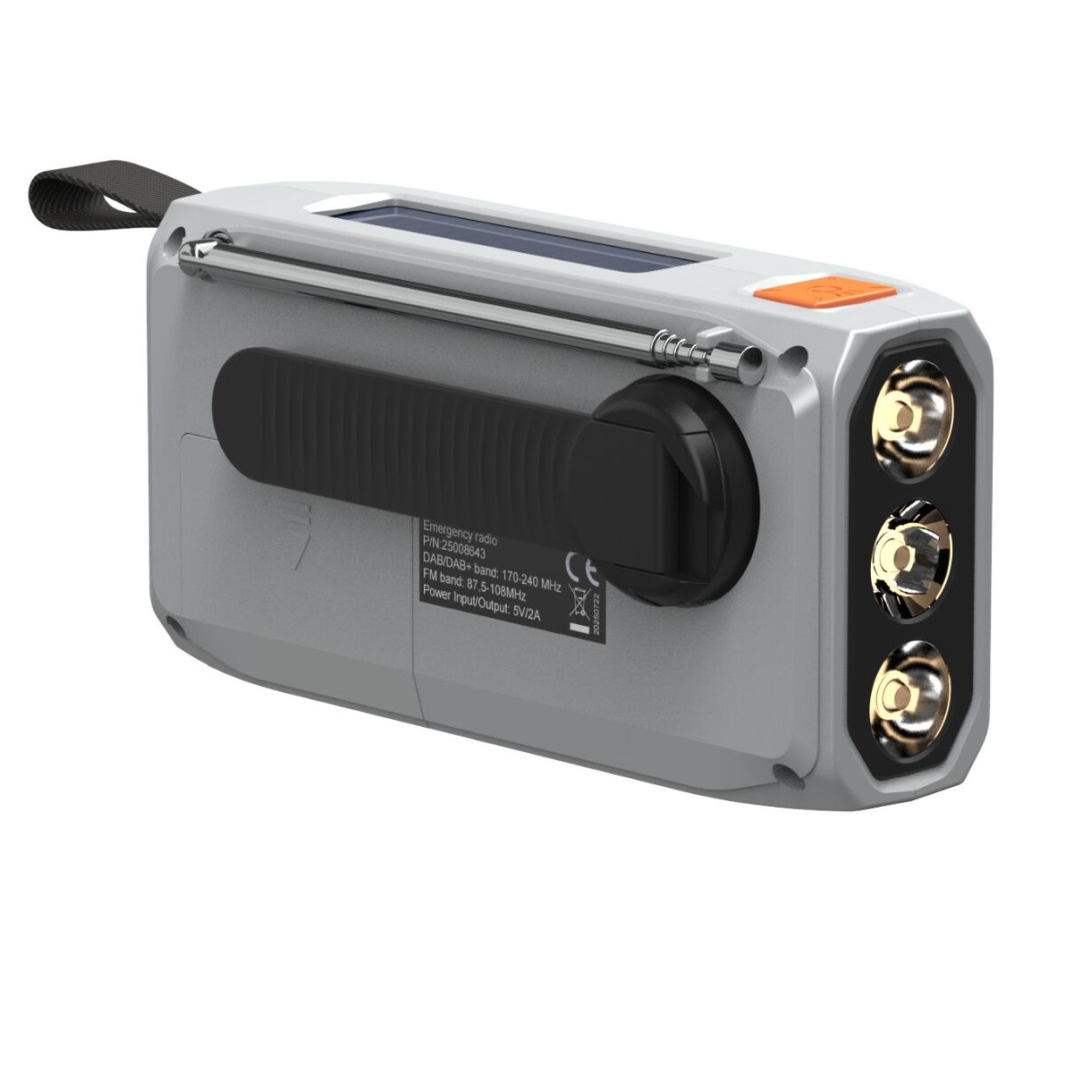 Marmitek RESQ 100 Noodradio DAB radio Grijs, foto 3