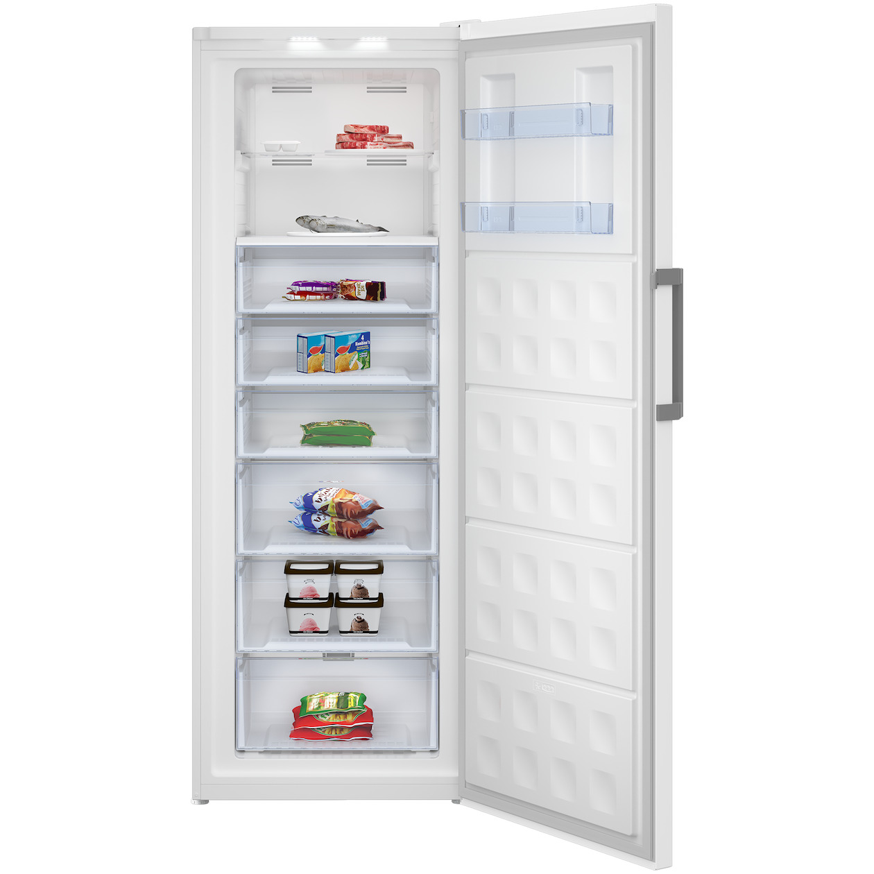 Beko RFNE448E55W Vrieskast Wit, foto 2