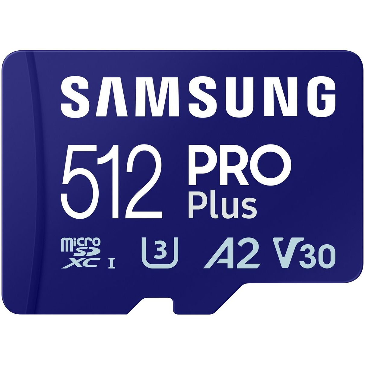 Samsung Pro Plus 512GB + SD-adapter Micro SD-kaart Blauw