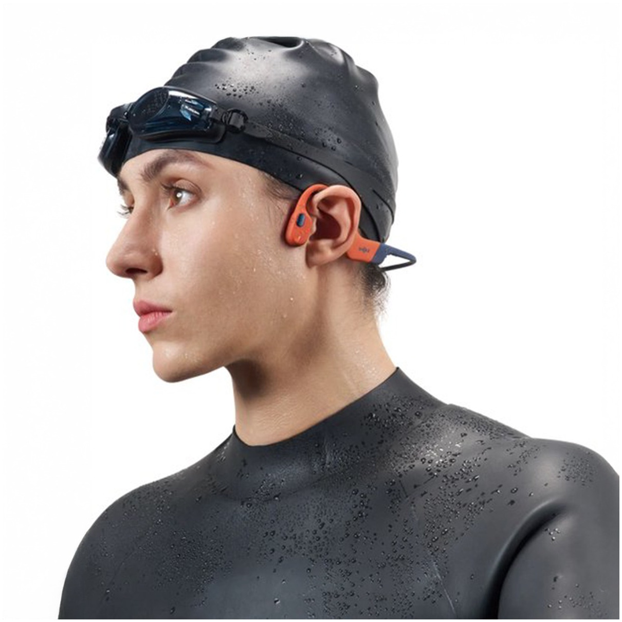 Shokz OpenSwim Pro USB-C On-ear hoofdtelefoon Rood, foto 3