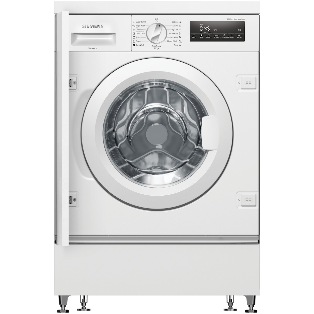 Siemens WI14W542EU Inbouw wasmachine Wit afbeelding