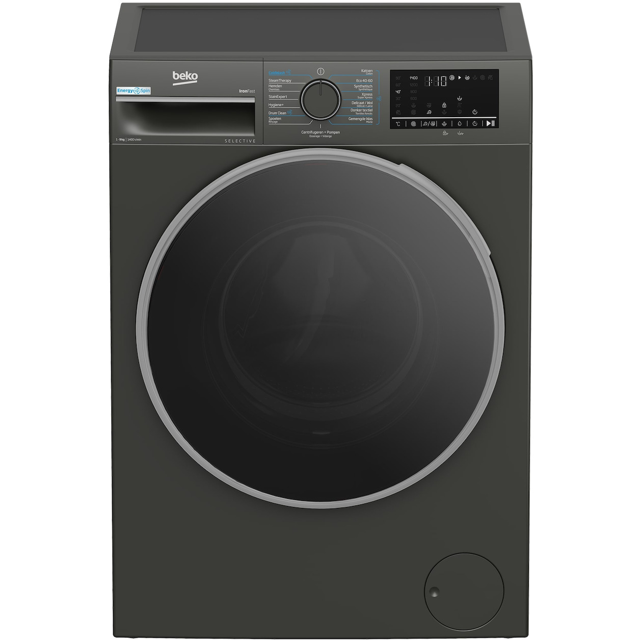 Beko B3WM49410M2 Selective Line Wasmachine Grijs afbeelding