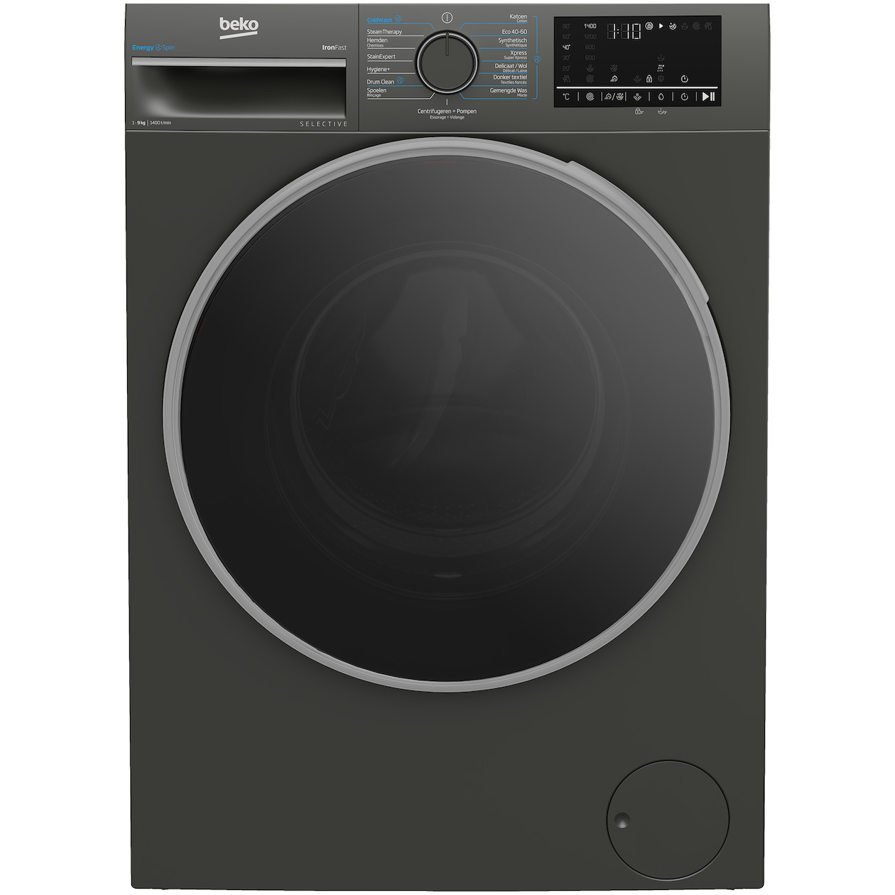 Beko B3WM49410M2 Selective Line Wasmachine Grijs